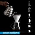 NAMUNY 2X Reusable pour Over Coffee Filter Stainless Steel Fine Mesh Coffee Filter Drip Cone Paperless Universal Coffee Filter. 