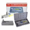 Stainless Steel 40 Pieces Multi-Purpose Combination Socket Wrench Set. 
