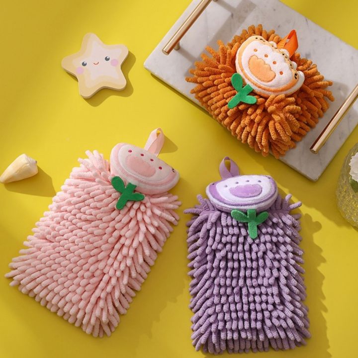 Comfortable%20Tulip%20Flowers%20Chenille%20Hand%20Towels%20with%20Hanging%20Loops%20Quick%20Dry%20Hand%20Towel%20Ball%20Eco-Friendly%20Soft%20Absorbent%20Tulip%20Flowers%20Towel%20Kitchen%20-%20Image%206