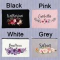 Flower illustration Fluffy Pencil Case Cute Murah For School Use  Free customization   RAHT. 