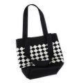 Fashionable Rhombus Knitted Knitted Shoulder Bag Comfortable Handle Plaid Crochet Tote Bag Multifunctional Large Capacity Women's Handbag Beach. 