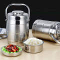 Hot Case 2 Ltr Stainless Steel Tiffin Box Launch Box With 2 Containers. 