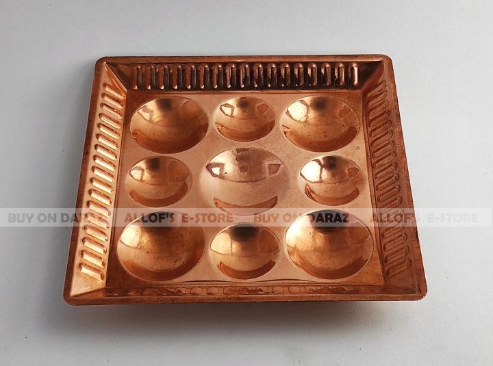 Copper%20Bhai%20Tika%20%20Thali%20(26.4%20Cm-Square)%E2%80%93%20Featured%20With%20Nine%20Khanda%20-%20Image%204