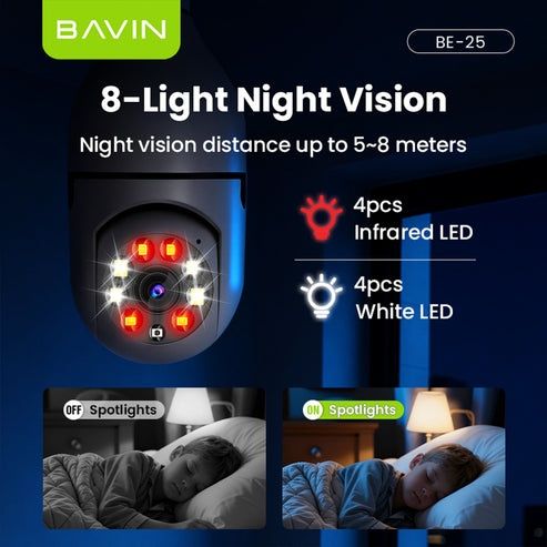 BAVIN%20SC801%20Smart%20Security%20Lens%20Bulb%20CCTV%20Camera%203MP%20WiFi%20Camera%20w/Motion%20Tracking%20Alarm%20System%20-%20Image%207