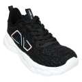 Yearcon Women's Black Sneakers Casual Comfortable Breathable Low-Top Shoes for Unisex. 