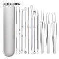 DISICHEN Fashion 1 Set Blackhead Comedone Acne Pimple Belmish Extractor Vacuum Blackhead Remover Tool Spoon for Face Skin Care Tool. 