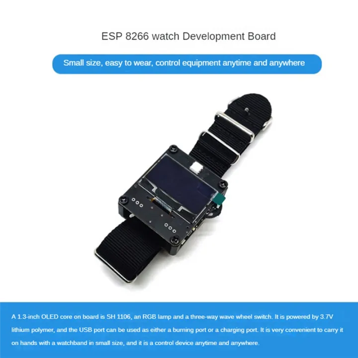 Programmable%20Development%20Module%20Board%20ESP8266%20PCB%20WIFI%20Board%20with%20Strap%20Without%20DC%203.7V%20500MAh%20Battery%20Easy%20to%20Use%20-%20Image%204