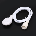 NAMUNY 2X White Hair Shower Water Hose Tube Bathroom Shampoo Bath Mixer Tap. 