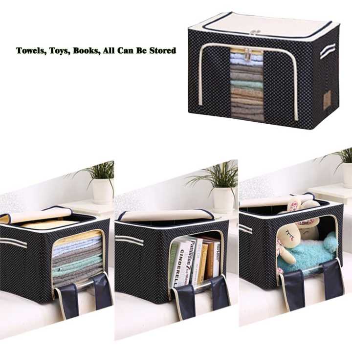 Home Store India Foldable Clothing Storage Bag for Clothes, Blanket, Comforter, Under Bed Storage - Storage Bags |