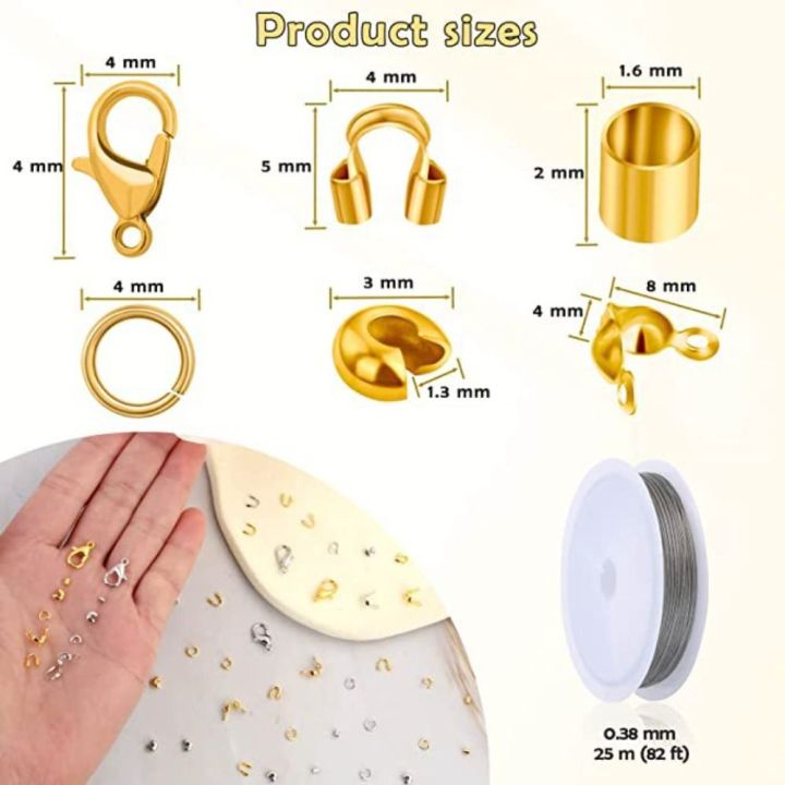 1200Pcs%20Jewelry%20Making%20Jump%20Rings%20Crimping%20Pliers%20Lobster%20Clasps%20Crimp%20Beads%20Kit%20Wire%20Guardians%20Crimp%20Tubes%20Crimp%20Covers%20-%20Image%202