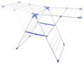 Folding And Collapsible Indoor And Outdoors Clothes Drying Rack | Easy To Assemble Portable Clothes Drying Rack. 