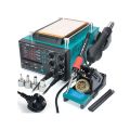 YIHUA 853AAA-I 3-in-1 Digital SMD Rework Station  - Soldering, Desoldering, Hot AirGun & Preheat BGA. 