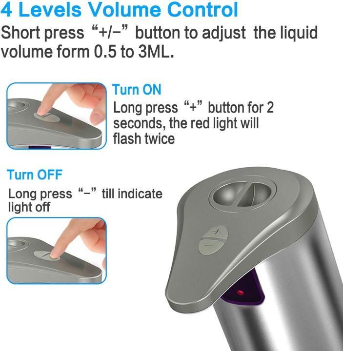 Stainless%20Steel%20Infrared%20Sensor%20Automatic%20Soap%20Dispenser%20250ML%20-%20Silver%20-%20Image%205