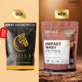 Osoaa Impact Whey Protein 1kg | Isolate & Concentrate | 24g Protein & 3g Creatine | 5X Digestive Enzymes for better Absorption | NABL Lab Tested | Belgian Chocolate Flavour. 