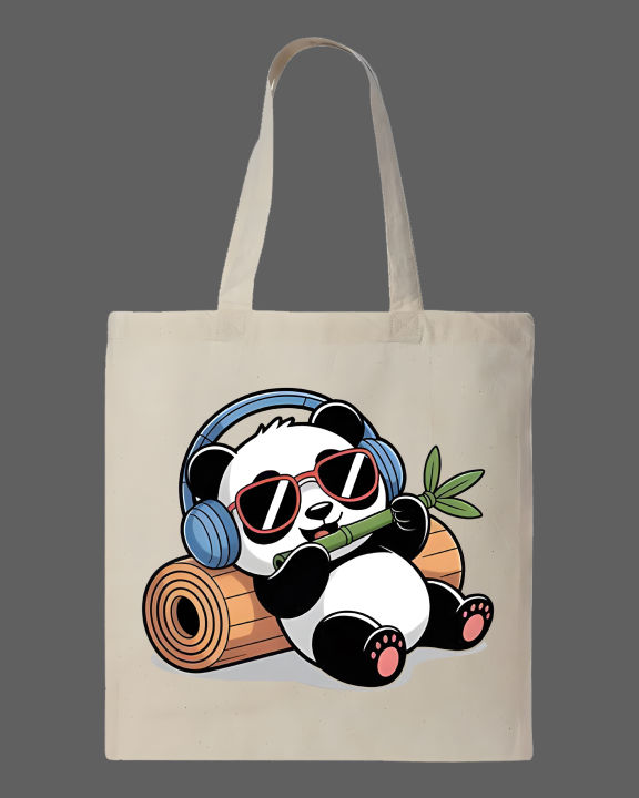 Cool%20Panda%20with%20Headphones%20Graphic%20Printed%20Tote%20Bag%20%E2%80%93%20Eco-Friendly%20Cotton%20Shoulder%20Shopping%20Bag-White,%20Black%20-%20Image%202