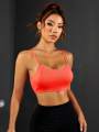 Yoga Short Upper Light Back Fitness Bra Bra Strap Open Women's Fitness Impact Shirt. 