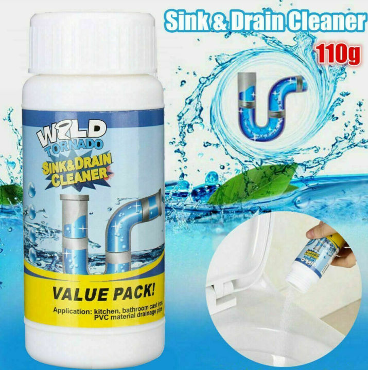 Wild Tornado sink and Drain Cleaner - Foaming Clean Deodorization Toilet Cleaner/ Kitchen Basin Cleaner