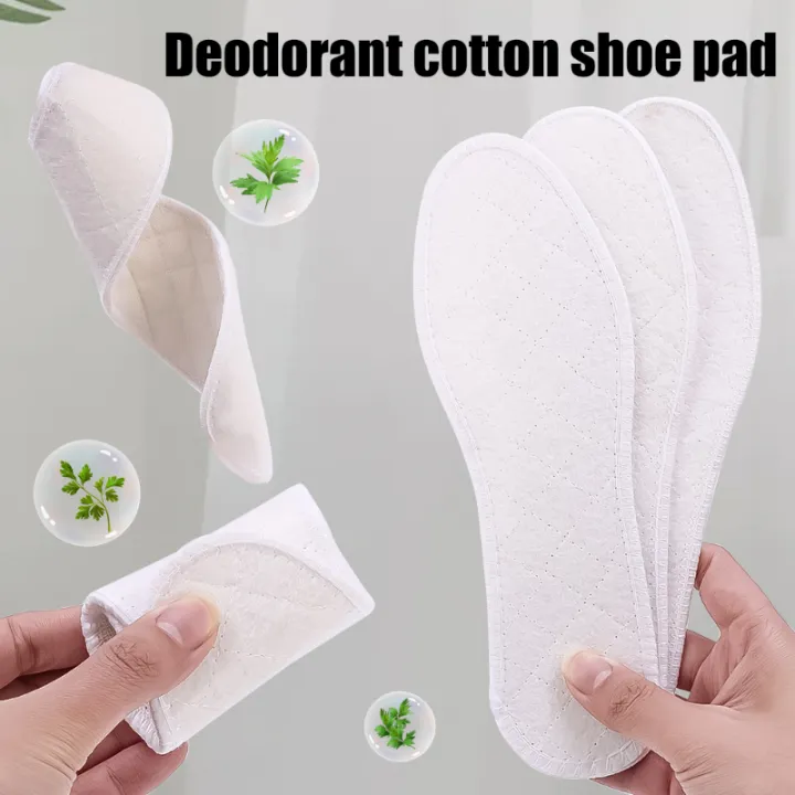 Insole sweat absorbent pad cotton shoes 2/4pcs deodorant summer foot ...