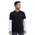 Black And White Color Premium Cotton Round Neck Full Sleeves T-shirt For Men. 