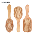 DISICHEN 2025 New Premium Wooden Bamboo Hair Brush Improve Hair Growth Wood hairbrush Prevent Hair Loss Comb Bamboo Comb Teeth. 