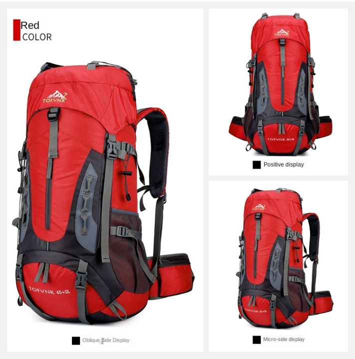 70 Liters Outdoor Waterproof Men Mountain Climbing Sports Rucksack ...