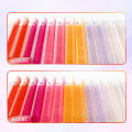 Colorful Ombre Colored Eyelash Extension Individual Lashes Faux Mink Mix Color Volume Lash Purple Blue Pink White Gradient Cilio. 
