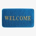 Prestige PVC Anti-Slip Welcome Door Mat for Home and Bathroom Entrance, Blue, 38 x 58 cm, 10mm Thickness. 