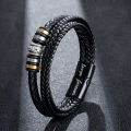 【VisioN Super Shop】PU braided bracelet buckle bangle for men vintage bracelet bangle. 