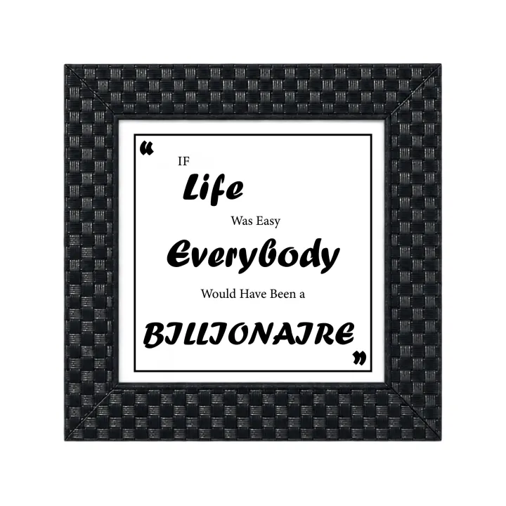 "If%20life%20was%20easy"%20Quote-%20matt%20laminated%20printed%20poster%20with%20checker%20frame%20(4%20pcs%20set)9x9Inch%20-%20Image%205