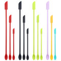Set spoon double head baking mini cosmetic bottle silicone spatula 3 piece set 2-in-1 spatula jam bottle spatula. 