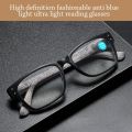 Elegant Blue Ray Blocking Anti-Blue Light Reading Glasses Ultralight PC Square Eyeglasses Eye Protection Hyperopia Glasses Office. 