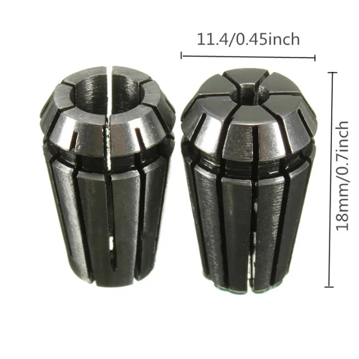 Nullmul%209x%20ER11%20CNC%20Collet%20Chucks%20Tool%20Bits%20Holder%201/8%20Inch%20(3.175mm)%204mm%206mm%20-%20Image%202