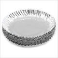 75 Pieces of Silver Paper Dinner Plates Disposable  Pack of 25*3  Disposal/Disposable Paper Plate  Anti-Leak. 