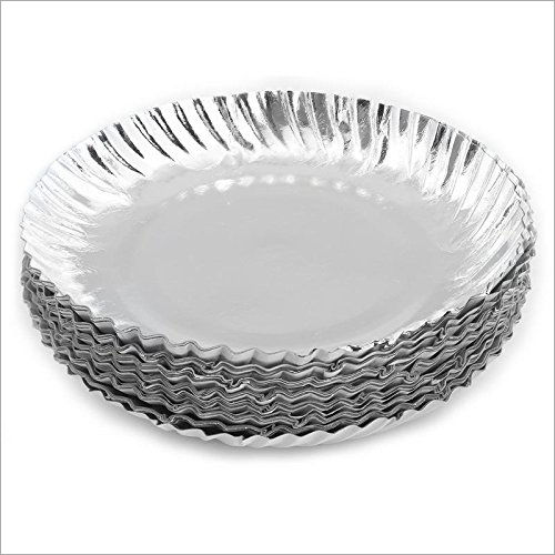 75 Pieces of Silver Paper Dinner Plates Disposable  Pack of 25*3  Disposal/Disposable Paper Plate  Anti-Leak