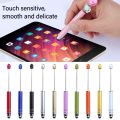 Creative Plastic DIY Beaded Pen Handmade Touch Screen Ballpoint Pen Student Gift Stylus Pen School Office Supplies. 