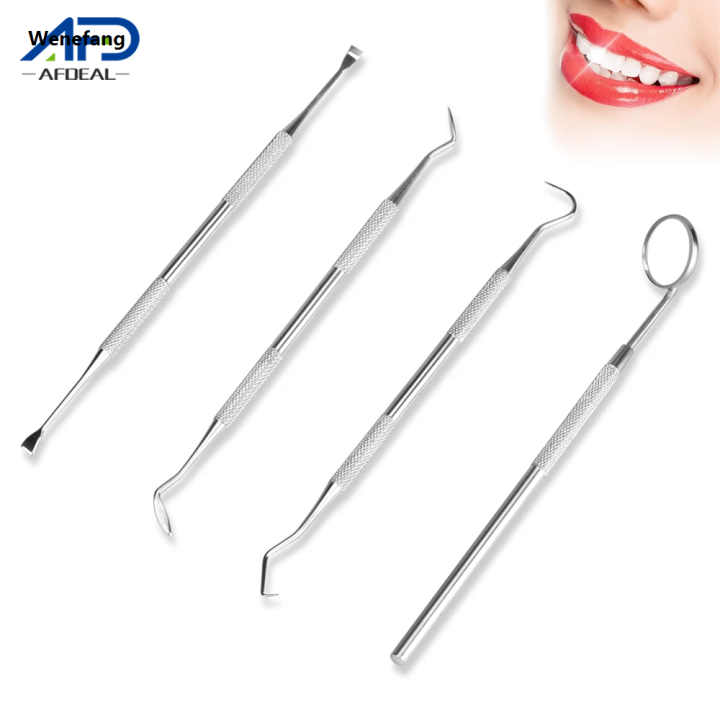 Wenefang%204pcs/Set%20Tartar%20Scraper%20Scaler%20Plaque%20Remover%20Teeth%20Cleaning%20Tool%20Fashion%20Dentist%20Dental%20Hygiene%20Kit%20Dental%20Calculus%20Remover%20Oral%20Care%20-%20Image%202