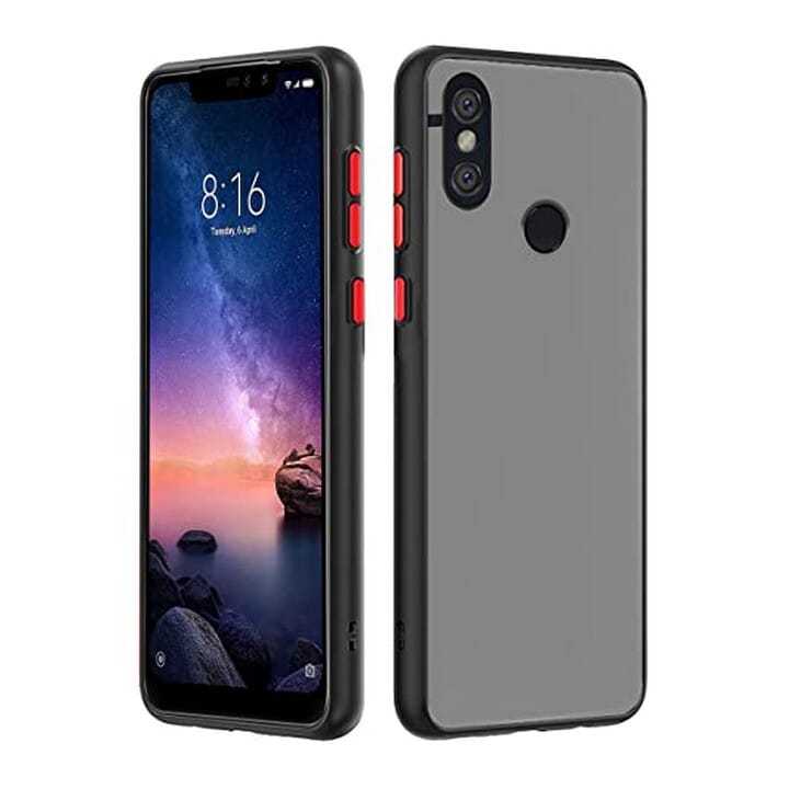 Redmi Note 6 Pro Smoke Cover Protective Shockproof Matte Hard Back Case Cover