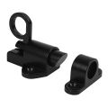 FORIDE 3X Aluminum Alloy Security Automatic Window Gate Lock Spring Bounce Door Bolt Latch, Black. 