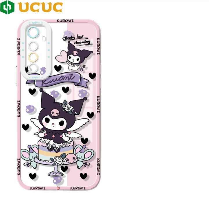 UCUC for Realme 6 / Narzo Back Cover Cute Kuromi Transparent TPU Ultra Thin Soft Phone Cases