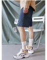Men’s Cotton Crew Sports Socks – Breathable Long Tube Socks with Alphabet Print & Color Contrast Design for Basketball, Streetwear & Everyday Comfort (Assorted Colors). 