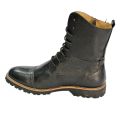 Black Long Leather Boots For Men. 