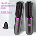 2X Wireless Hair Straightener Brush Fast Heated Straightener Brush Third Gear Adjustable Hair Curler Heating Comb. 