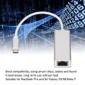Usb Type-C To RJ45 Gigabit Ethernet Network Adapter/ RJ45 Lan Wired Adapter For Ultrabook, Chromebook, Laptop, Desktop, Plug And Play. 