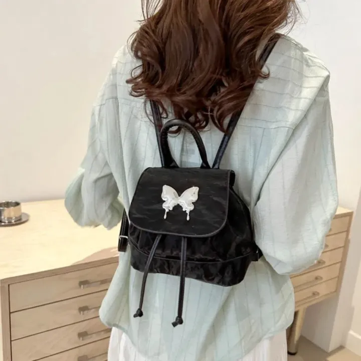 Fashion%20PU%20Women's%20Backpack%20High-capacity%20Butterfly%20Mini%20Backpack%20Solid%20Color%20School%20Backpack%20Women%20-%20Image%207