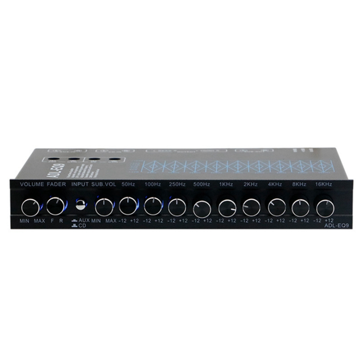 Auto%20Square%209%20Band%20Graphic%20Equalizer%20Digital%20Car%20Audio%20Car%20Amplifier%20Equalizer+Adjustable%20Filter%20-%20Image%204