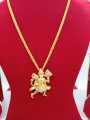 Hanuman Locket With Gold Plated Chain. 