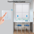 Tuya WiFi Smart Touch Button Switch Connected Electric Curtains Blinds Roller Shutter Compatible for Home. 