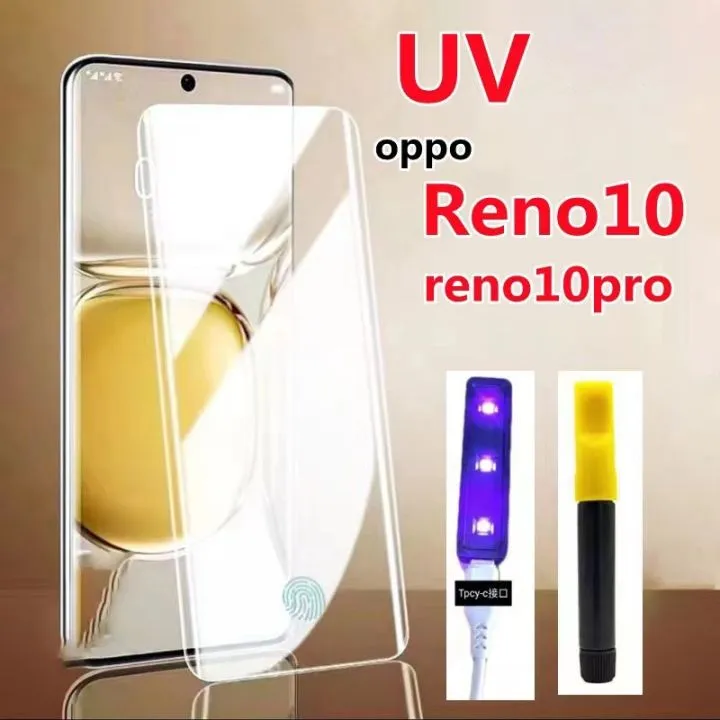 UV%20Curved%20Glass%20for%20Oppo%20Reno%2010%20/%20Pro%20-%20Premium%20(UV)%20Tempered%20Glass%20Screen%20Protector%20-%20Borderless%20-%20Image%203