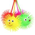 2025 NEW Fun Cartoon Baby Elastic Toy Children Adult Squeeze Anti Stress Kids Gifts Vent Ball Elastic Glow Hair Ball LED Light Up Toy Glowing Hair Flash Ball. 