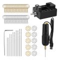 Drill Set Resin Electric Mini Drill with 10pcs Drills Bits for Jewelry DIY Aluminum Products Wood Key Chain Making Resin Casting Molds Black.